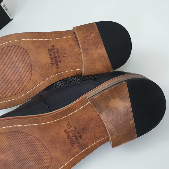 Vintage Foundry Co. Monk Strap Leather Navy Shoes main image 8